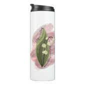 Lily of the Valley Happiness Personalisiert Thermosbecher (Nach rechts gedreht)