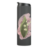 Lily of the Valley Happiness Personalisiert Thermosbecher (Nach rechts gedreht)
