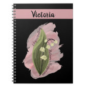 Lily of the Valley Happiness Personalisiertes Foto Notizblock (Vorderseite)