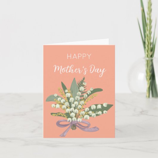 Lily of the Valley Happy Mother Day Feiertagskarte (Vorderseite)