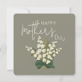 Lily of the Valley Happy Mother Day Feiertagskarte (Vorderseite)