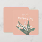 Lily of the Valley Happy Mother Day Feiertagskarte (Vorne/Hinten)