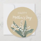 Lily of the Valley Happy Mother Day Feiertagskarte (Vorderseite)