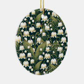 Lily of the Valley Heart Wreath Keramik Ornament (Rechts)