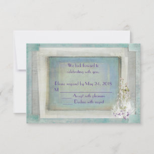 Lily of the Valley Hochzeit RSVP Einladung
