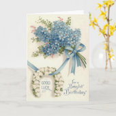 Lily of The Valley Horseshoe Forget-Me-Not Karte (Gelbe Blume)