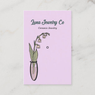Lily of the Valley Juwelry Button Business Card Visitenkarte