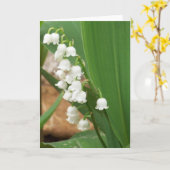 Lily of the Valley Karte (Gelbe Blume)