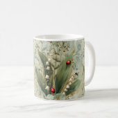 Lily of the Valley Lady Bug Floral Tasse (VorderseiteRechts)