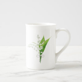 Lily of the Valley May Birth Blume Porzellantasse