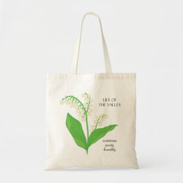 Lily of the Valley May Birth Month Blume Bag Tragetasche