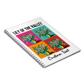 Lily of the Valley May Birth Month Blume Gardener Notizblock (Rechte Seite)