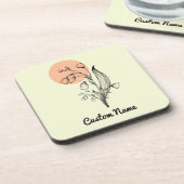 Lily of the Valley May Birth Month Blume Getränkeuntersetzer (Linke Seite)