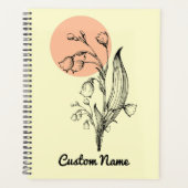 Lily of the Valley May Birth Month Blume Planer (Vorderseite)