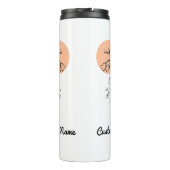 Lily of the Valley May Birth Month Blume Thermosbecher (Rückseite)