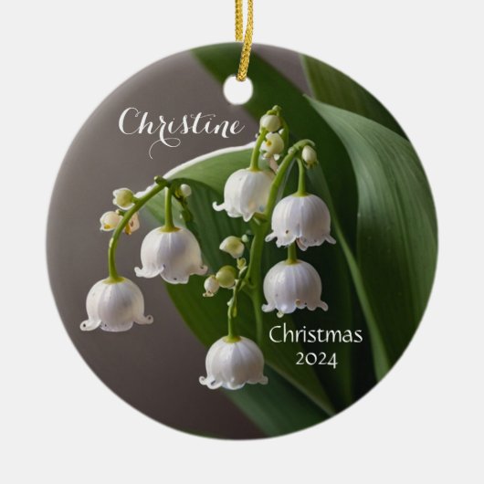 Lily of the Valley May Personalisierte Ornament (Vorne)