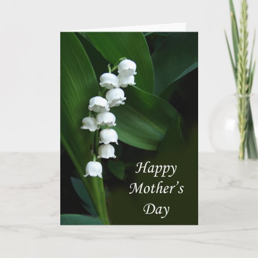 Lily of the Valley Mother's Day Card Karte (Vorderseite)