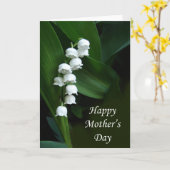 Lily of the Valley Mother's Day Card Karte (Gelbe Blume)