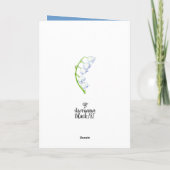 Lily of the Valley Mother's Day Card Karte (Rückseite)