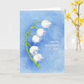 Lily of the Valley Mother's Day Card Karte (Gelbe Blume)