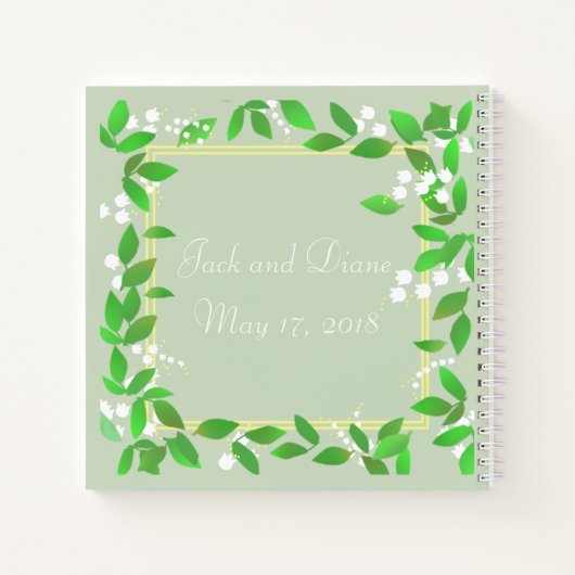 Lily of the Valley Notebook Notizblock (Rückseite)