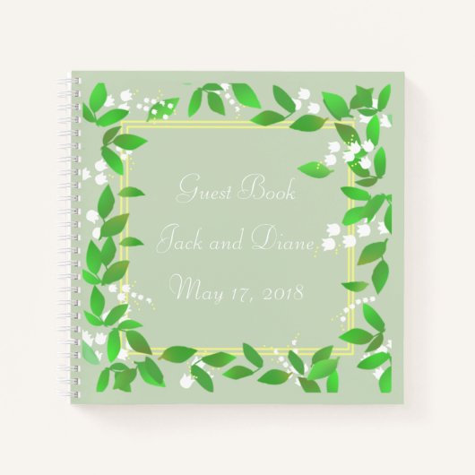 Lily of the Valley Notebook Notizblock (Vorderseite)