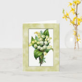 Lily of the Valley-Notecard Karte (Gelbe Blume)
