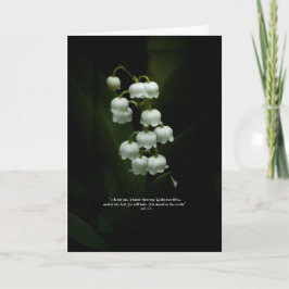 Lily of the Valley Oaster/Christliche Grußkarte Feiertagskarte