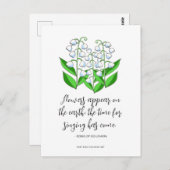 Lily of the Valley Oaster Scripture Zitat Postkarte (Vorne/Hinten)