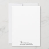 Lily of the Valley on Ecru Wedding Einladung (Rückseite)