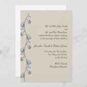 Lily of the Valley on Ecru Wedding Einladung (Vorne/Hinten)