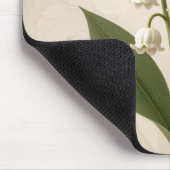 Lily of the Valley On Neutral Abstract Design Mousepad (Ecke)