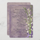 Lily of the Valley On Purple Einladung (Vorne/Hinten)