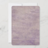 Lily of the Valley On Purple Einladung (Rückseite)