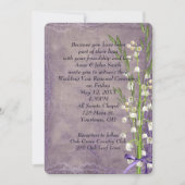 Lily of the Valley On Purple Einladung (Vorderseite)