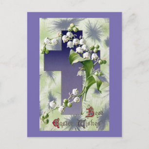 Lily of the Valley Osterkreuz Feiertagspostkarte