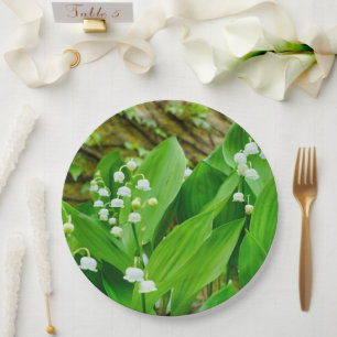 Lily of the Valley Paper Plate Pappteller