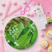Lily of the Valley Paper Plate Pappteller (Party)