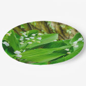 Lily of the Valley Paper Plate Pappteller (Schrägansicht)