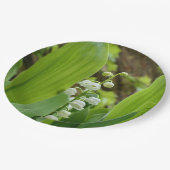 Lily of the Valley Paper Plate Pappteller (Schrägansicht)