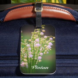 Lily of the valley personalised gepäckanhänger