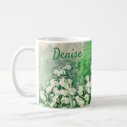 Lily of the Valley Personalisiert Coffee Tasse Cup (Links)
