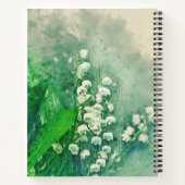 Lily of the Valley Personalisiert Notebook Notizblock (Rückseite)