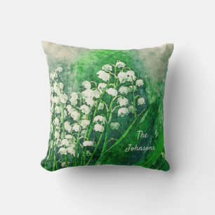 Lily of the Valley Personalisiert Throw Kissen