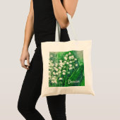 Lily of the Valley Personalisiert Tote Bag Tragetasche (Vorderseite (Produkt))
