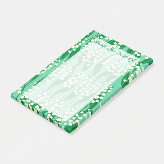 Lily of the Valley Post-it Notes Klebezettel (angewinkelt)