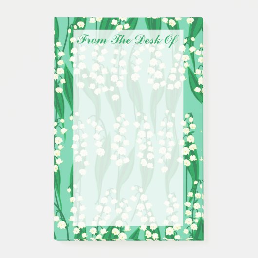 Lily of the Valley Post-it Notes Post-it Klebezettel (Vorderseite)