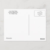 Lily of the Valley Postcard Postkarte (Rückseite)