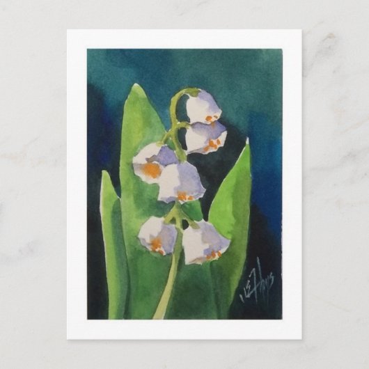 Lily of the Valley Postcard Postkarte (Vorderseite)