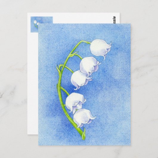 Lily of the Valley Postcard Postkarte (Vorne/Hinten)